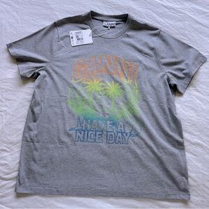 Ganni Grey T Shirt